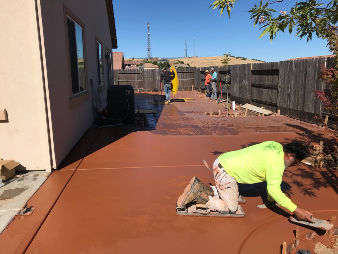 this is an image of stained concrete in Laguna Niguel