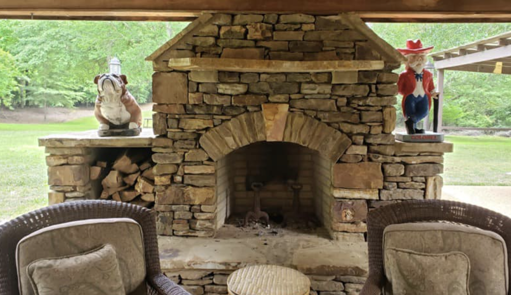 this image shows fireplace in Laguna Niguel, California